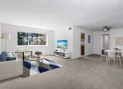 Thumbnail 2 of 10 - living and dining room at Overlook Apartments, Hyattsville, Maryland