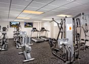 Thumbnail 11 of 18 - Fitness center at Colesville Towers Apartments, Maryland
