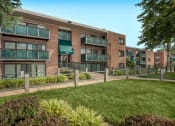 Thumbnail 13 of 13 - walking path and grass out front at GrandView Apartments, Virginia