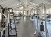 Thumbnail 10 of 14 - the gym at the flats at obsidian tower has weights and cardio equipment