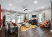 Thumbnail 45 of 49 - Living Room With TV at 50 Stoneview, Lilburn, 30047