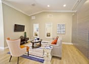 Thumbnail 7 of 24 - Living Area With TV at 555 Mansell, Roswell, Georgia