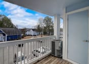 Thumbnail 23 of 37 - the view from the deck of a house with a heater on the balcony at The Sapphire, Georgia, 30035