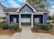 Thumbnail 36 of 37 - a small blue house with a sidewalk in front of it at The Sapphire, Decatur, GA, 30035