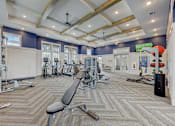 Thumbnail 21 of 39 - the gym at the landing at pullman apartments in pullman at Century Mundy Mill Apartments, Georgia