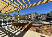 Thumbnail 30 of 37 - BBQ grills and outdoor kitchen at Palmetto Place, Fort Mill, 29708