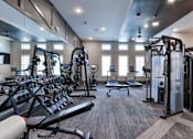 Thumbnail 3 of 27 - our state of the art fitness center is equipped with cardio equipment and weights