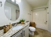 Thumbnail 31 of 31 - Bathroom with beautiful counters at Oasis at Twinwood in Wilmington, NC