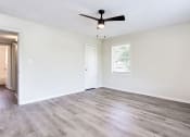 Thumbnail 21 of 34 - an empty bedroom with a ceiling fan  at The Oasis on Cascade, Atlanta