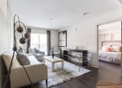 Thumbnail 4 of 29 - Living Room Interior at The Metro Apartments, Atlanta, GA, 30339