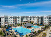 Thumbnail 1 of 28 - Drone Pool View at Caldwell, Houston, 77084