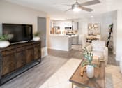 Thumbnail 5 of 22 - Living Room with a Television at The Addison at Collierville Apartments, Collierville, TN, 38017