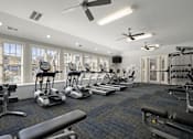 Thumbnail 20 of 27 - Fitness Center with cardio equipment at Ansley at Roberts Lake, Arden, 28704
