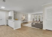 Thumbnail 9 of 42 - Kitchen and Living Area at Bridgewater Apartments, Georgia, 30096