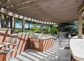 Thumbnail 16 of 19 - Outdoor Resident Kitchen area at Cambridge Square Apartments, Overland Park, KS 66211