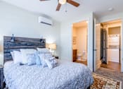 Thumbnail 11 of 25 - Bedroom With Ceiling Fan at Carson Street Towers, Overland Park, KS 66223