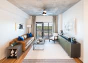 Thumbnail 2 of 41 - Living room at Deca Apartments, Greenville, 29601