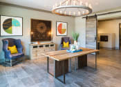 Thumbnail 10 of 34 - Stunning Modern Design Community Clubhouse with Ample Space and Amenities at Echo at North Pointe Center Apartment Homes, Alpharetta, GA 30009