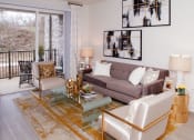 Thumbnail 7 of 21 - model living room at Fifth Street Place Apartments, Charlottesville, VA