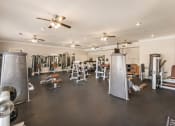Thumbnail 21 of 30 - the gym has a variety of weights and cardio equipment at Arlo Luxury homes Apartments, Little Rock