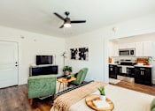 Thumbnail 7 of 25 - Dining And Living Area at Parkview Apartments, Memphis