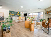 Thumbnail 10 of 18 - Decorated Lounge Area at The Garden District Apartments, Germantown, TN, 38138