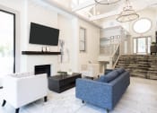 Thumbnail 31 of 36 - Renovated Clubhouse with Ample Seating and Fireplace  at Grove Point, Norcross, GA
