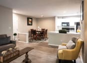 Thumbnail 6 of 36 - Living room overlooking kitchen and dining room at Grove Point, Georgia