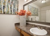 Thumbnail 8 of 22 - Renovated Bathrooms With Quartz Counters at Hampton Woods, Kansas
