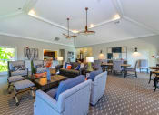 Thumbnail 16 of 22 - Clubhouse lounge at Hampton Woods, Shawnee, Kansas