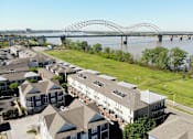 Thumbnail 16 of 18 - View of the Mississippi River and Hernando do Soto Bridge at Harbor Island Apartments, Memphis