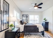 Thumbnail 18 of 28 - a side angle view of a bedroom at Kiwi Goji Apartments, TN, 38111