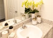 Thumbnail 18 of 38 - White sink at Lakeside Villas Apartments, Hampton, 30228