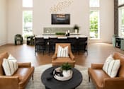 Thumbnail 22 of 38 - Clubhouse lounge area at Lakeside Villas Apartments, Georgia