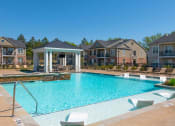 Thumbnail 13 of 29 - pool with in water lounges at Meridian Park in Collierville, TN 38017