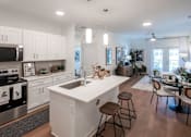 Thumbnail 2 of 21 - Kitchen with cabinets at The One at Millington, Millington