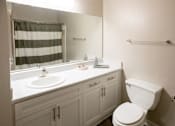 Thumbnail 11 of 31 - Bathroom with Large Vanityat Polos at Hudson Corners Apartments, South Carolina 29650