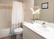 Thumbnail 9 of 31 - Bathroom Attached to Bedroom with Soaker Tub at Polos at Hudson Corners Apartments, South Carolina 29650