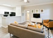 Thumbnail 6 of 31 - Spacious Living Room area at Polos at Hudson Corners Apartments, South Carolina 29650