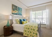 Thumbnail 7 of 33 - Bedroom in Model Apartment with Large Window located at St. Andrews Apartments in Johns Creek, GA 30022