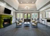 Thumbnail 19 of 33 - Modern Clubhouse with seating  located at St. Andrews Apartments in Johns Creek, GA 30022