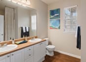 Thumbnail 10 of 39 - Master bathroom at The Berkeley Apartments, Georgia, 30096