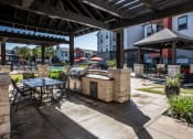 Thumbnail 17 of 33 - Grill at Pool  located at Retreat at Steeplechase in Houston, TX 77065