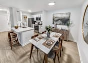 Thumbnail 8 of 27 - Kitchen with Dining Area at The Dawson Cartersville Apartments, Cartersville, 30121