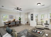 Thumbnail 1 of 23 - Spacious Living Room at Villas at Carrington Square in Overland Park, KS