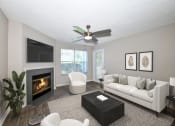Thumbnail 11 of 39 - Living Room With Ceiling Fan at Paradise Island, Florida, 32256