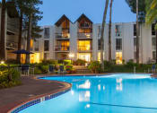 Thumbnail 30 of 38 - Twilight Pool at Castlewood, California
