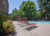 Thumbnail 6 of 32 - Poolside Relaxing Area at The Glens, San Jose, California