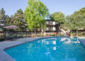 Thumbnail 9 of 27 - Picturesque Pool And Cabana Setting at Carrington Apartments, Fremont, CA