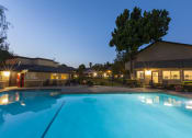 Thumbnail 11 of 27 - Twilight Pool at Carrington Apartments, Fremont, California